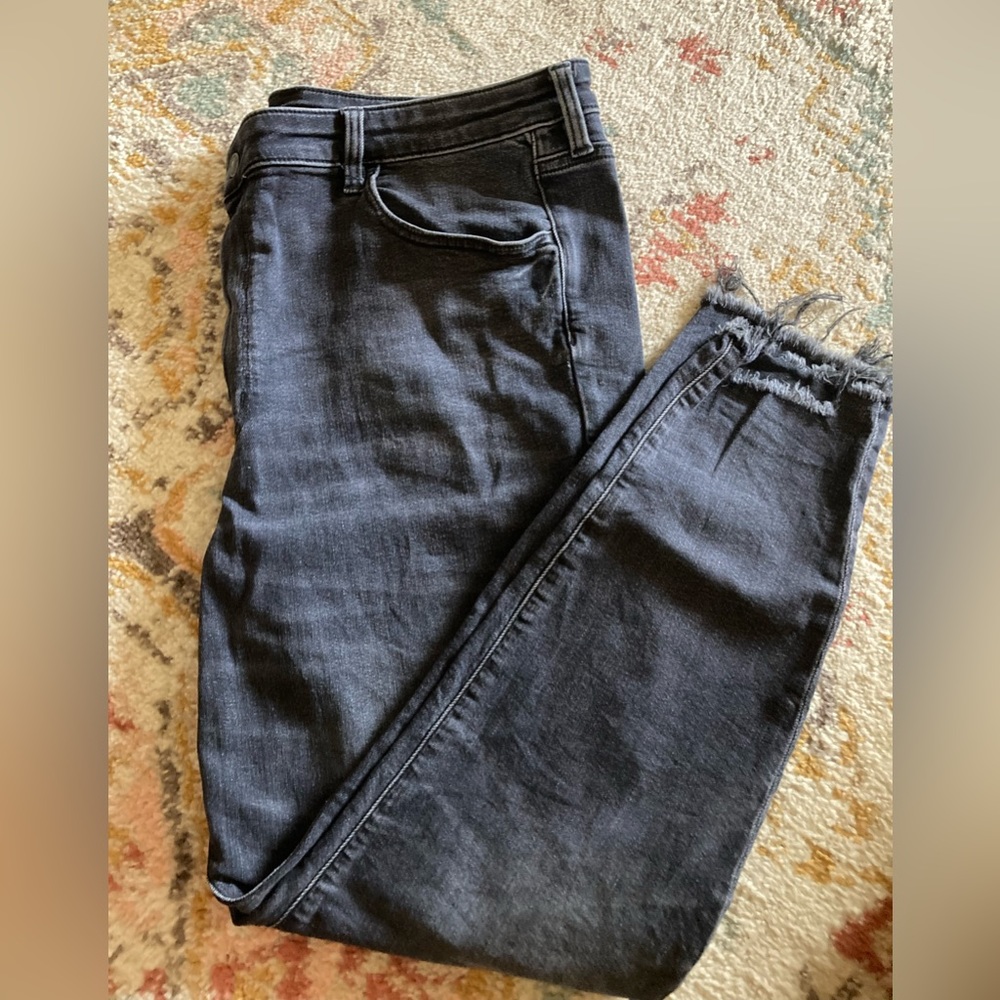 Black American Eagle Super High Rise Jeggings Sz 22